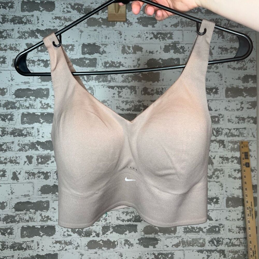 Nike Sports Bra in Light Tan